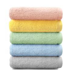 록신 심플컬러무지 세면타월 40수 130g 코마사 호텔수건 5장
