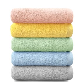 록신 심플컬러무지 세면타월 40수 130g 코마사 호텔수건 5장