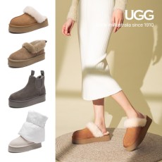 UGG 1910 천연 양모 슬리퍼 겨울 방한 사무실 실내화