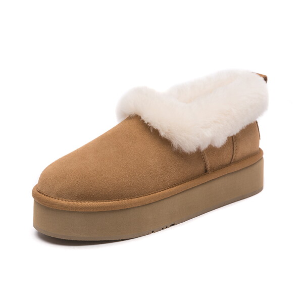 UGG 1910 클레어 플랫폼 슬리퍼 여성 키높이 뮬 겨울 실내화