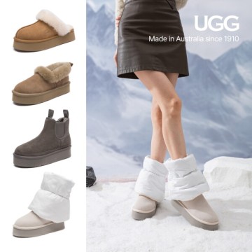 UGG 1910 여성 패딩부츠 숏 앵클 키높이 겨울 방한화