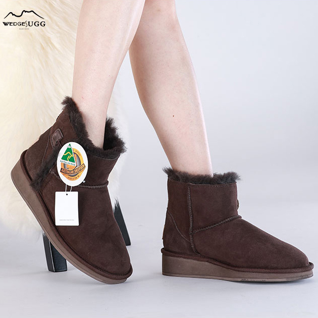 UGG1910 호주 양모 크리스탈 장식 미니 숏부츠